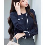 首元2wayボウタイ配色ブラウス | SAISON DE PAPILLON | 詳細画像37