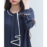 首元2wayボウタイ配色ブラウス | SAISON DE PAPILLON | 詳細画像39