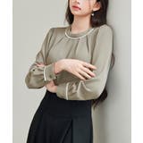 首元2wayボウタイ配色ブラウス | SAISON DE PAPILLON | 詳細画像29