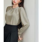 首元2wayボウタイ配色ブラウス | SAISON DE PAPILLON | 詳細画像30