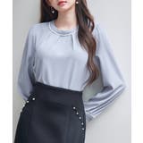 首元2wayボウタイ配色ブラウス | SAISON DE PAPILLON | 詳細画像6