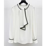 首元2wayボウタイ配色ブラウス | SAISON DE PAPILLON | 詳細画像23