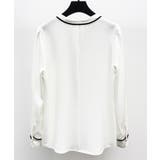 首元2wayボウタイ配色ブラウス | SAISON DE PAPILLON | 詳細画像24