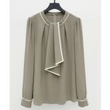 首元2wayボウタイ配色ブラウス | SAISON DE PAPILLON | 詳細画像32