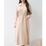 ドッキングプルオーバーロングワンピース | SAISON DE PAPILLON  | 詳細画像3 