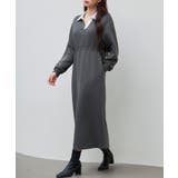 ドッキングプルオーバーロングワンピース | SAISON DE PAPILLON  | 詳細画像13 