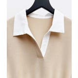 ドッキングプルオーバーロングワンピース | SAISON DE PAPILLON  | 詳細画像32 