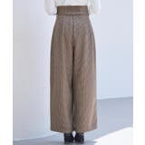 グレンチェックのハイウエストドカンパンツ | SAISON DE PAPILLON  | 詳細画像22 