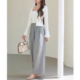 グレンチェックのハイウエストドカンパンツ | SAISON DE PAPILLON  | 詳細画像11 