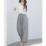 グレンチェックのハイウエストドカンパンツ | SAISON DE PAPILLON  | 詳細画像13 