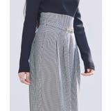 グレンチェックのハイウエストドカンパンツ | SAISON DE PAPILLON  | 詳細画像14 