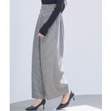 グレンチェックのハイウエストドカンパンツ | SAISON DE PAPILLON  | 詳細画像6 