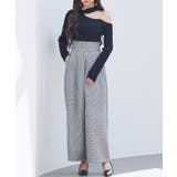 グレンチェックのハイウエストドカンパンツ | SAISON DE PAPILLON  | 詳細画像9 