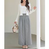 グレンチェックのハイウエストドカンパンツ | SAISON DE PAPILLON  | 詳細画像10 