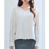 取り外し可能なボウタイリボンフリンジブラウス | SAISON DE PAPILLON | 詳細画像3