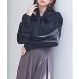 取り外し可能なボウタイリボンフリンジブラウス | SAISON DE PAPILLON | 詳細画像23