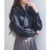 取り外し可能なボウタイリボンフリンジブラウス | SAISON DE PAPILLON | 詳細画像25