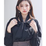 取り外し可能なボウタイリボンフリンジブラウス | SAISON DE PAPILLON | 詳細画像27