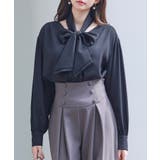 取り外し可能なボウタイリボンフリンジブラウス | SAISON DE PAPILLON | 詳細画像18