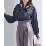 取り外し可能なボウタイリボンフリンジブラウス | SAISON DE PAPILLON | 詳細画像19