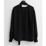 取り外し可能なボウタイリボンフリンジブラウス | SAISON DE PAPILLON | 詳細画像29