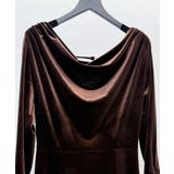 ドレープドネックのベロアワンピース | SAISON DE PAPILLON  | 詳細画像23 