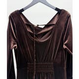 ドレープドネックのベロアワンピース | SAISON DE PAPILLON  | 詳細画像25 