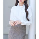 ギャザーたっぷりのフェミニンなバルカンブラウス | SAISON DE PAPILLON | 詳細画像16