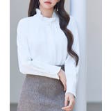 ギャザーたっぷりのフェミニンなバルカンブラウス | SAISON DE PAPILLON | 詳細画像17