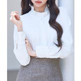 ギャザーたっぷりのフェミニンなバルカンブラウス | SAISON DE PAPILLON | 詳細画像18