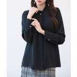 ブラック | ギャザーたっぷりのフェミニンなバルカンブラウス | SAISON DE PAPILLON