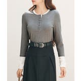 レイヤードドッキングヘンリーネックカットソー | SAISON DE PAPILLON | 詳細画像35