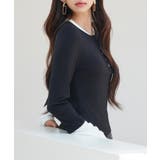 レイヤードドッキングヘンリーネックカットソー | SAISON DE PAPILLON | 詳細画像13