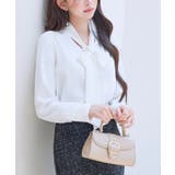 パール付き ボウタイブラウス | SAISON DE PAPILLON | 詳細画像12