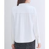 パール付き ボウタイブラウス | SAISON DE PAPILLON | 詳細画像4