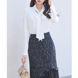 パール付き ボウタイブラウス | SAISON DE PAPILLON | 詳細画像10