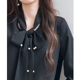 パール付き ボウタイブラウス | SAISON DE PAPILLON | 詳細画像36