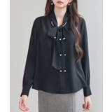 パール付き ボウタイブラウス | SAISON DE PAPILLON | 詳細画像24