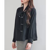 パール付き ボウタイブラウス | SAISON DE PAPILLON | 詳細画像25