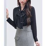 パール付き ボウタイブラウス | SAISON DE PAPILLON | 詳細画像29