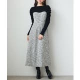 配色切り替えリブロングワンピース | SAISON DE PAPILLON | 詳細画像3