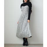 配色切り替えリブロングワンピース | SAISON DE PAPILLON | 詳細画像4