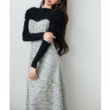 配色切り替えリブロングワンピース | SAISON DE PAPILLON | 詳細画像9