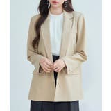 深めVネックワンボタンテーラードジャケット | SAISON DE PAPILLON | 詳細画像4