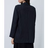 金ボタンピンストライブテーラードジャケット | SAISON DE PAPILLON | 詳細画像12