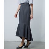 ゴールドボタンマーメイドスカート | SAISON DE PAPILLON  | 詳細画像5 