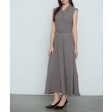 テーラードカラーベルト付きフレアワンピース | SAISON DE PAPILLON  | 詳細画像19 