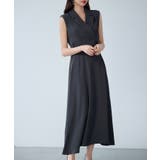 テーラードカラーベルト付きフレアワンピース | SAISON DE PAPILLON  | 詳細画像3 