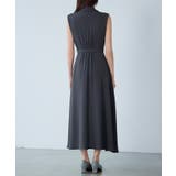 テーラードカラーベルト付きフレアワンピース | SAISON DE PAPILLON  | 詳細画像5 