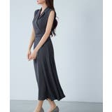 テーラードカラーベルト付きフレアワンピース | SAISON DE PAPILLON  | 詳細画像9 